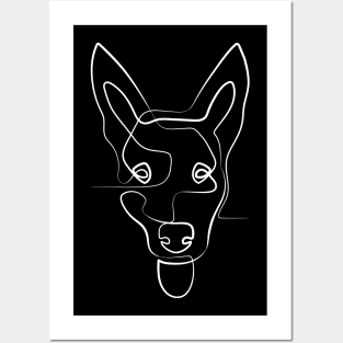 Dog in One Line | One Line Drawing | One Line Art | Minimal | Minimalist Posters and Art